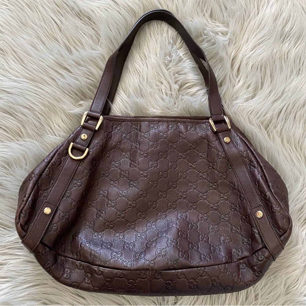 GUCCI Abbey Guccissima Shoulder Bag Tote